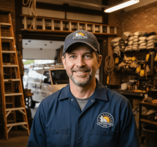 Professional Solar Chimney Sweep technician